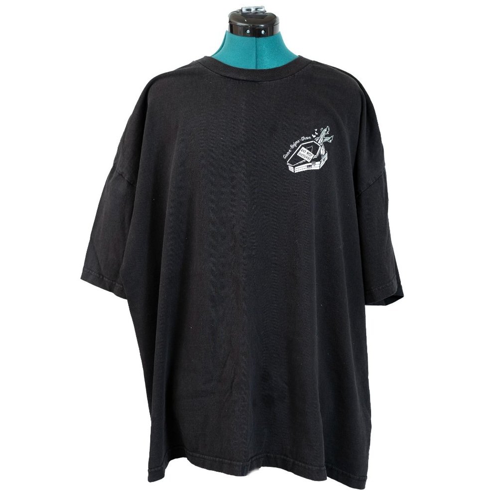 Vintage Grave Before Shave Black White Graphic Tee Size 3x